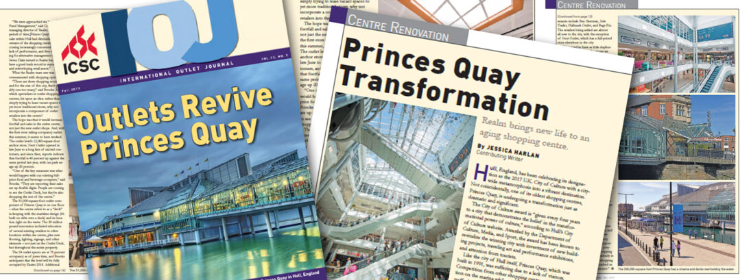 Princes Quay features as the cover story in the International Outlet Journal