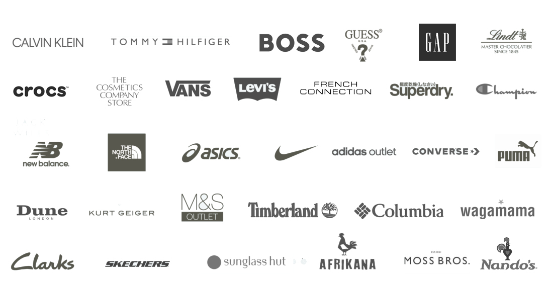 London Designer Outlet, Wembley Park Related Brands